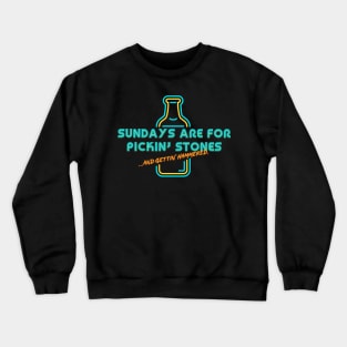 Letterkenny Sundays are for picking stones and getting hammered - multicolor Crewneck Sweatshirt